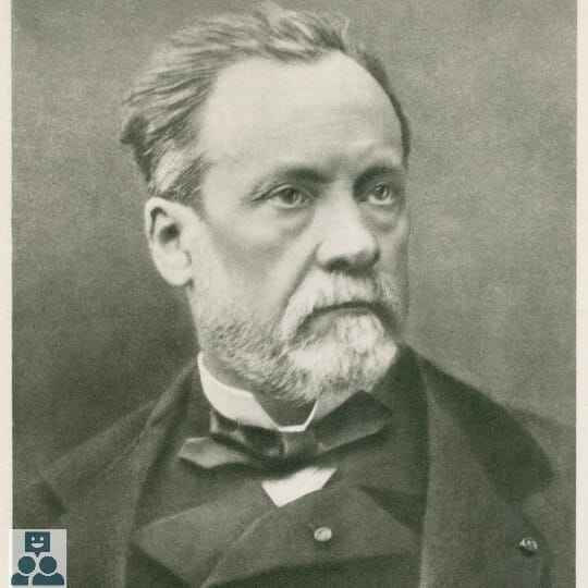 Zwart wit foto van Lois Pasteur